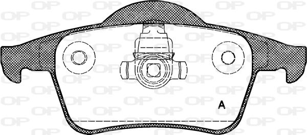 OPEN PARTS stabdžių trinkelių rinkinys, diskinis stabdys BPA0714.00